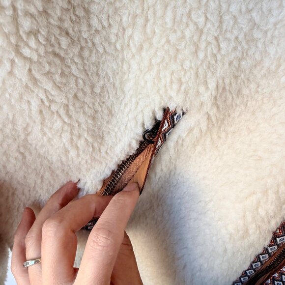 Faherty Ashbury Fleece Full-Zip Jacket – Size L - Picture 7 of 11